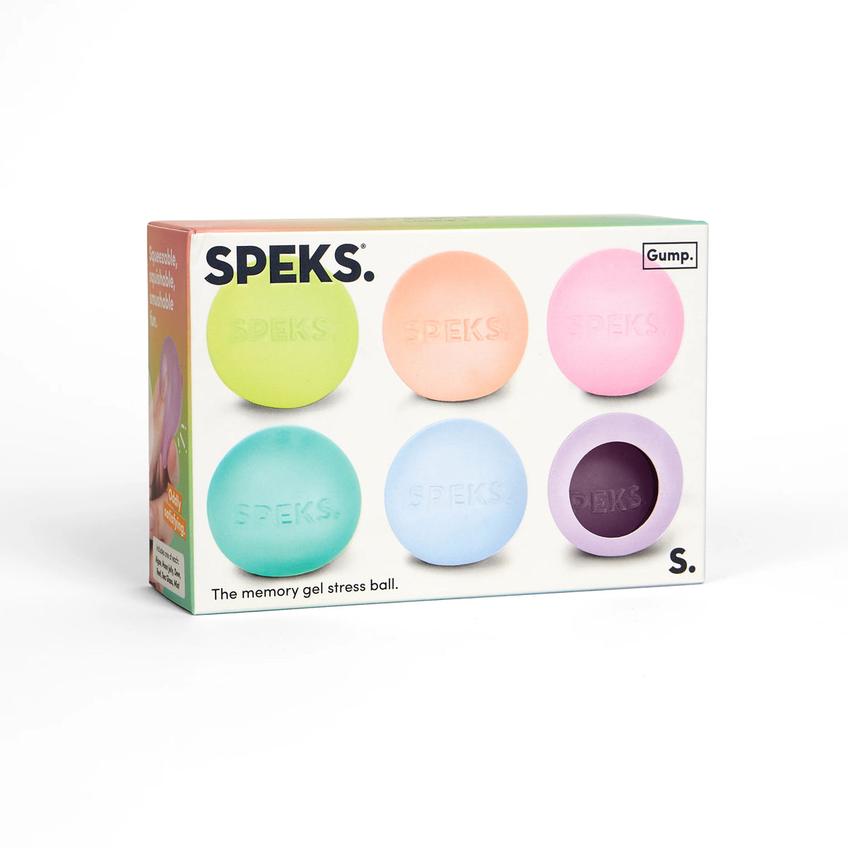 Speks - Gump Mini Prism Memory Gel Stress Ball - Six Pack