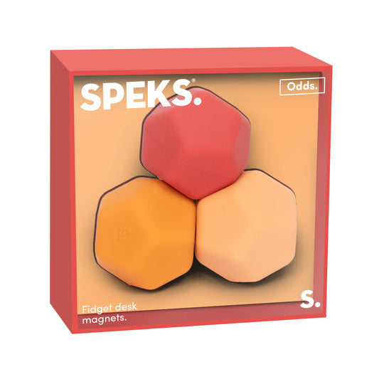 Speks - Odds Silicone Fidget Magnets - Planes Orange
