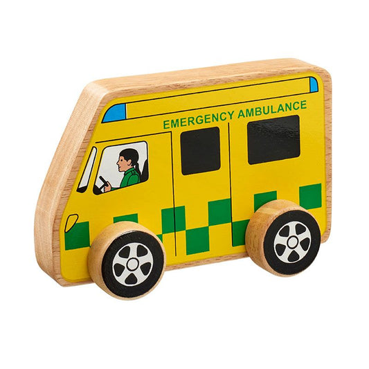 Lanka Kade - Wooden Ambulance Push Along Toy