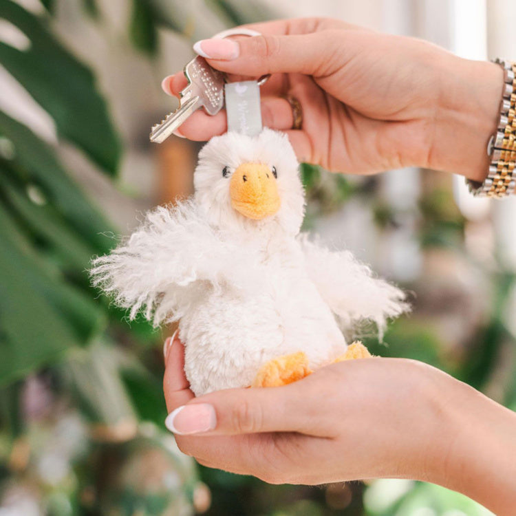 Wrendale Designs - 'Pearl' Goose Plush Keyring
