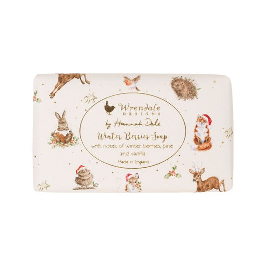 Wrendale Designs - 'Winter Berries' Country Animal Christmas Soap